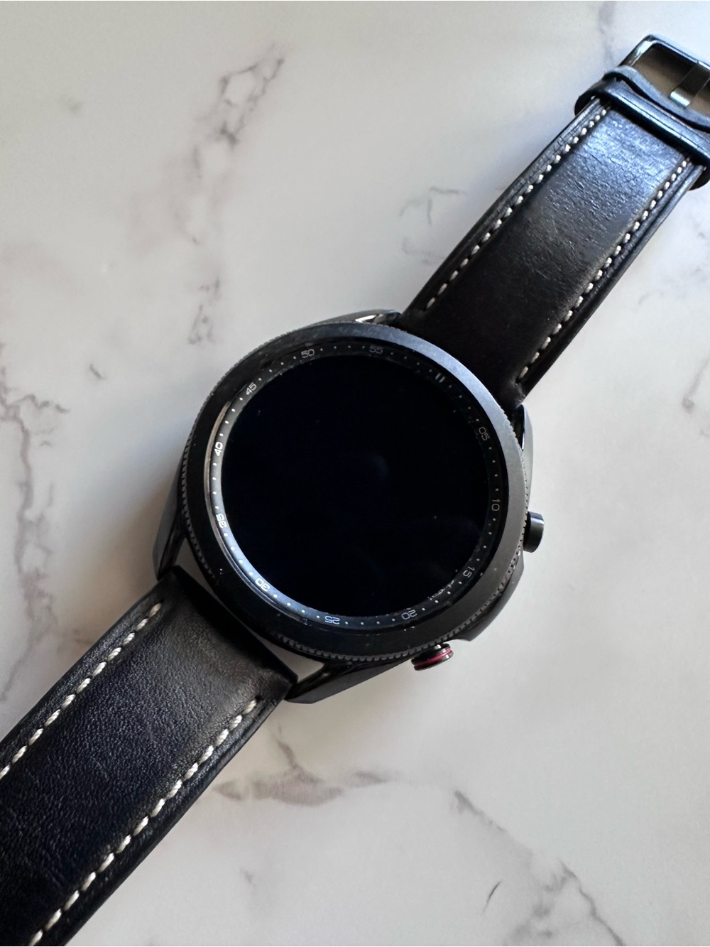 Samsung Watch3 Smartwatch 8gb in Black w/ Premium Genuine Leather Band (M/L) - Picture 11 of 12